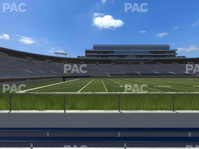 Seating view for Notre Dame Stadium Section 13