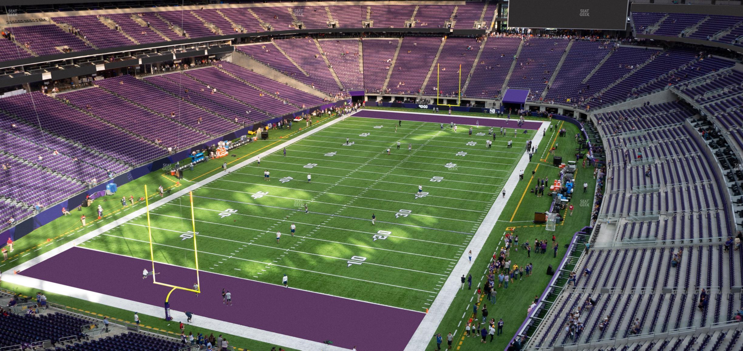 Seating view for U.S. Bank Stadium Section 351