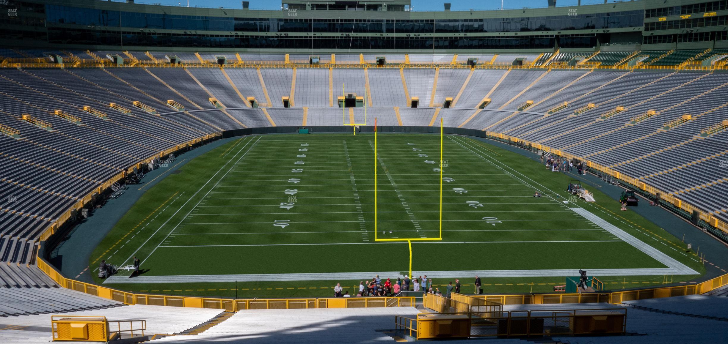 Seating view for Lambeau Field Section 138