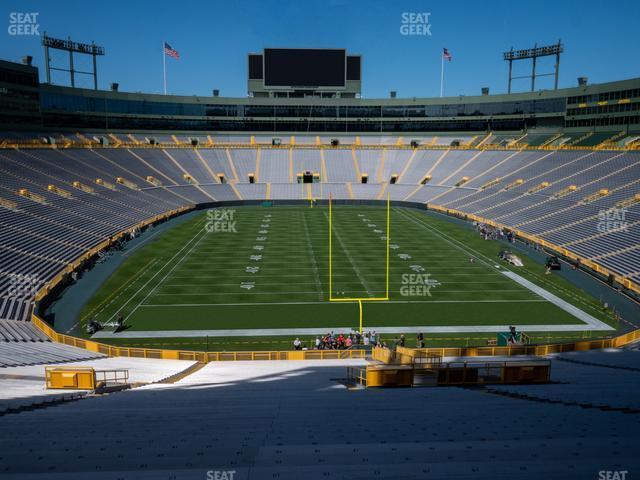 Seating view for Lambeau Field Section 138