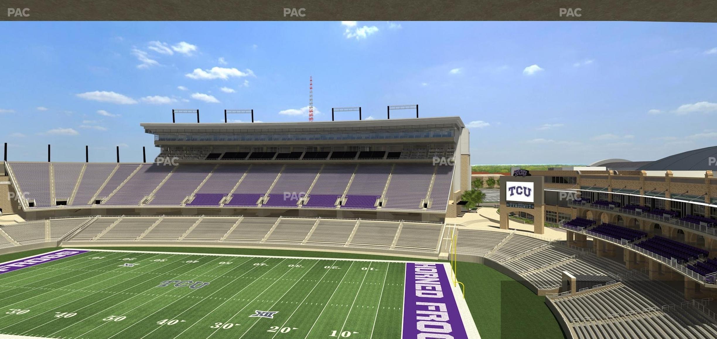 Seating view for Amon G. Carter Stadium Section Champions Suite 3