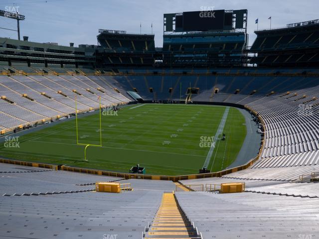 Seating view for Lambeau Field Section 104