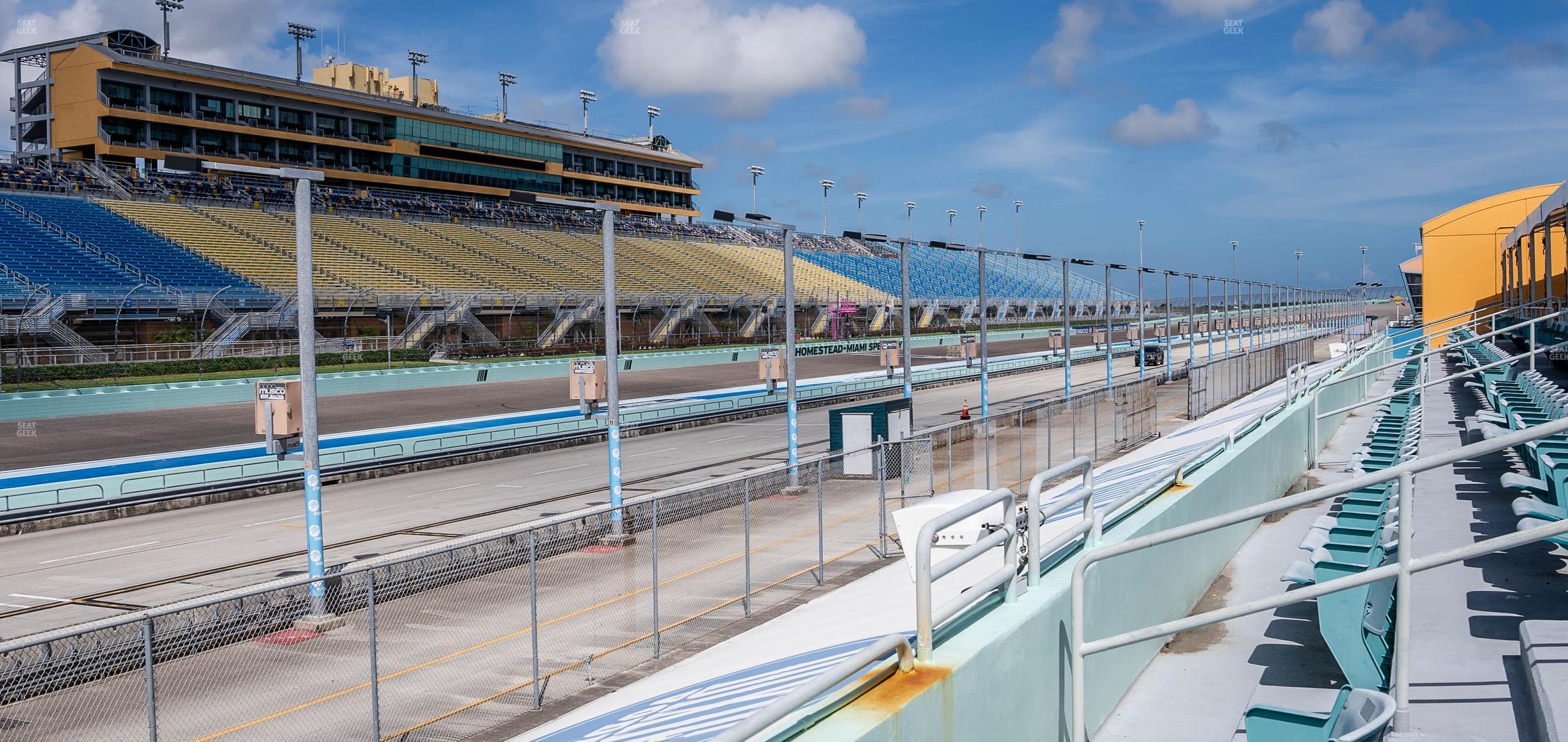 Seating view for Homestead-Miami Speedway Section Pit Road Cabana 4