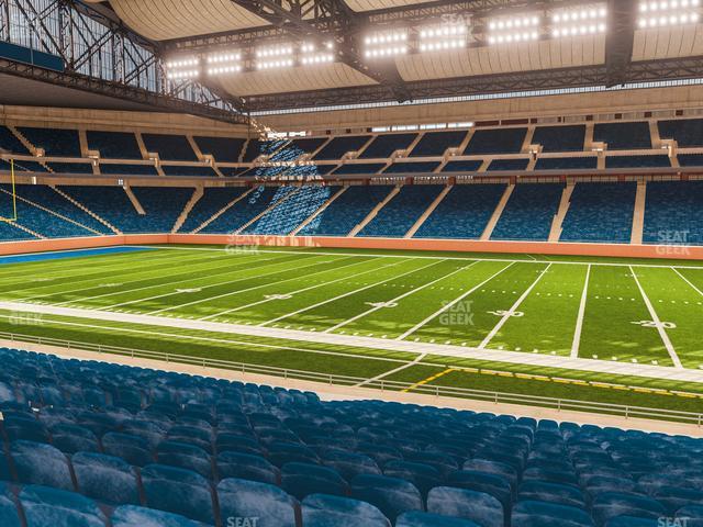 Seating view for Ford Field Section 108