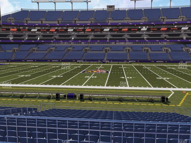 Seating view for M&T Bank Stadium Section 153