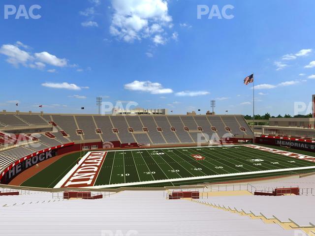 Seating view for Memorial Stadium - Indiana Section 109