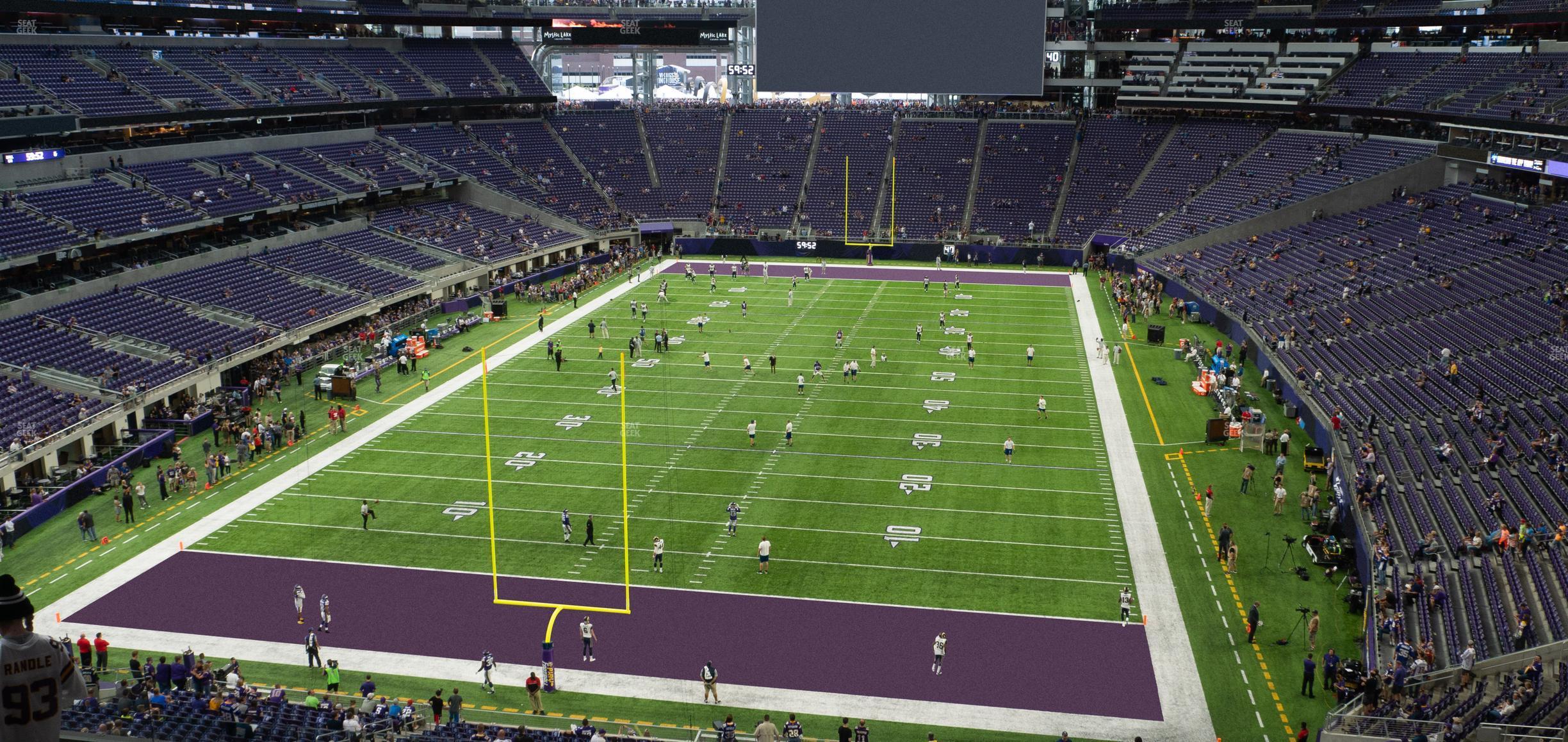 Seating view for U.S. Bank Stadium Section 222