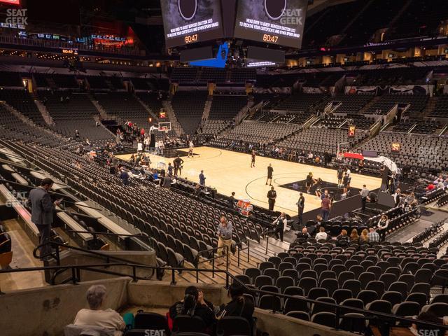 Seating view for Frost Bank Center Section 104