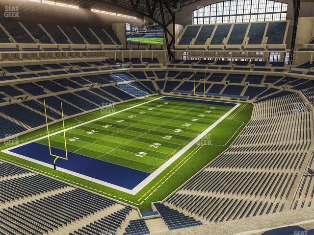 Seating view for Lucas Oil Stadium Section 549