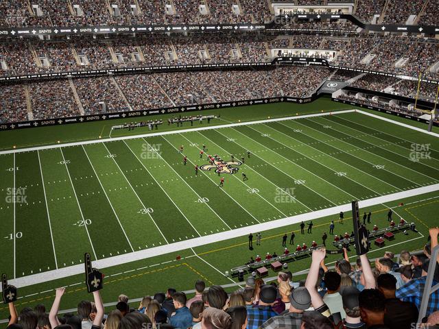 Seating view for Caesars Superdome Section 617