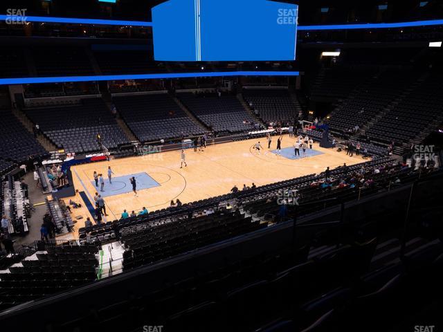 Seating view for FedExForum Section Pinnacle Club 9