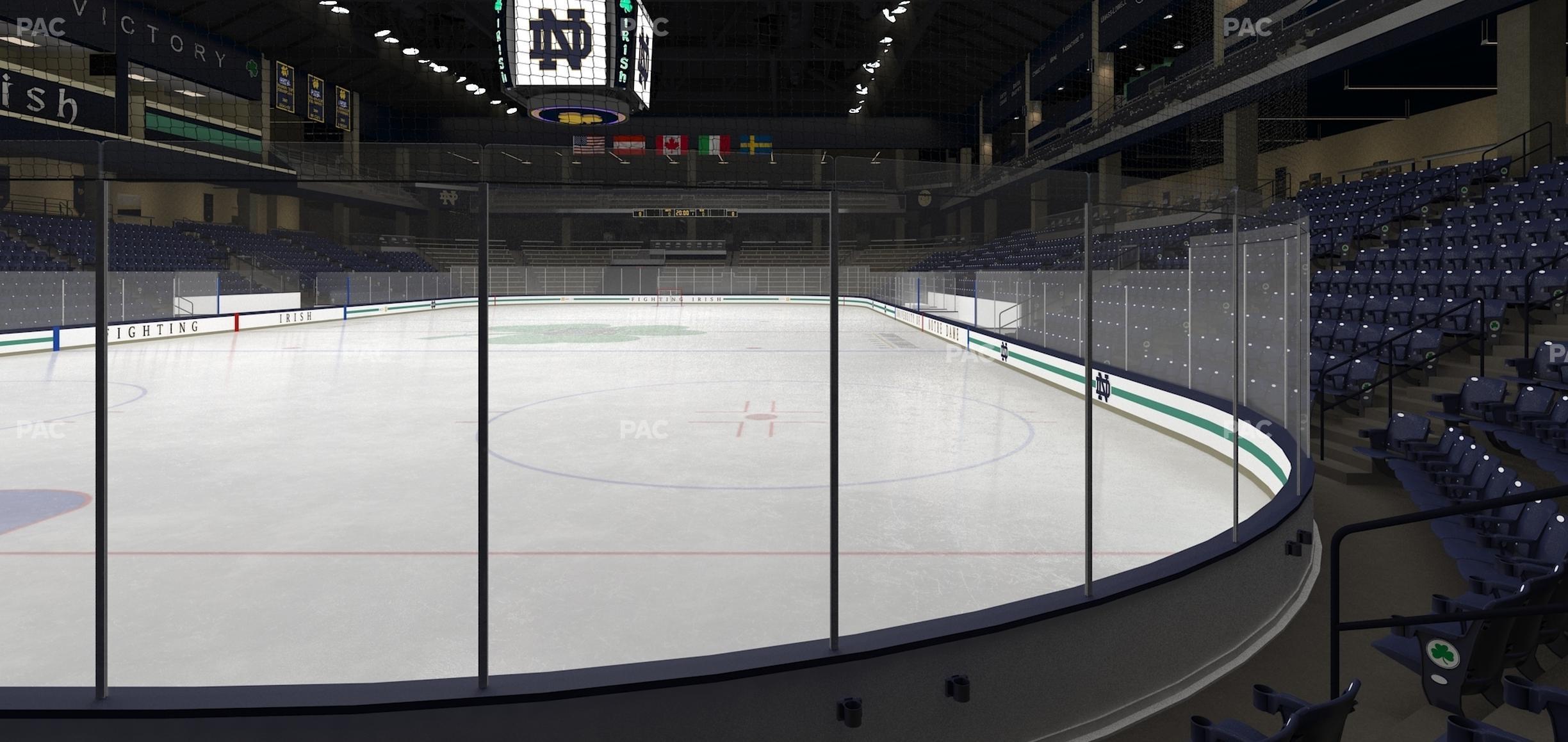 Seating view for Compton Family Ice Arena Section 16