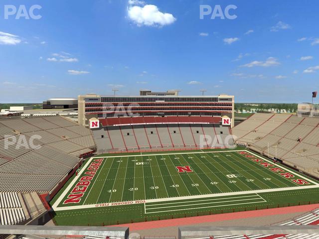 Seating view for Memorial Stadium Nebraska Section 609