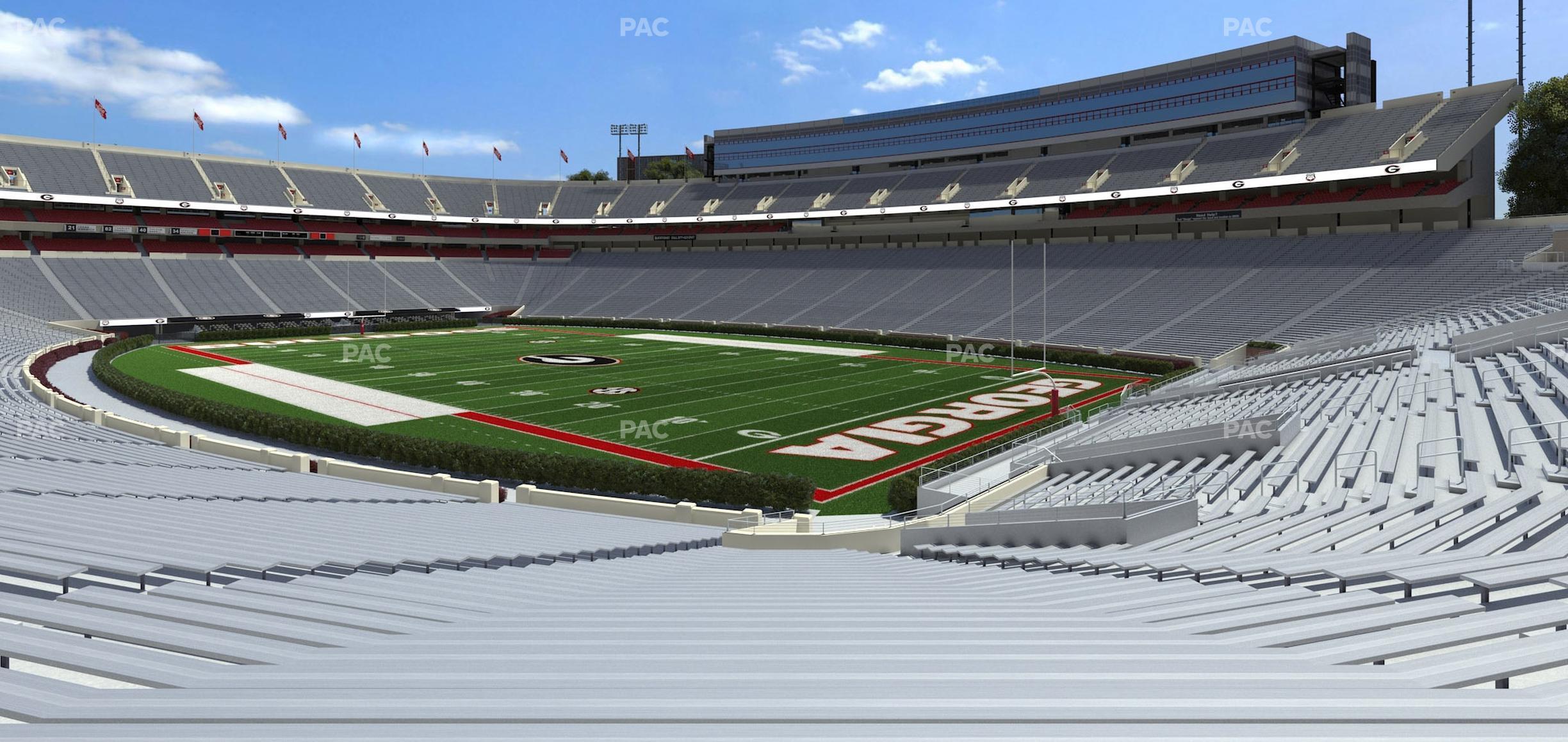 Seating view for Sanford Stadium Section 101