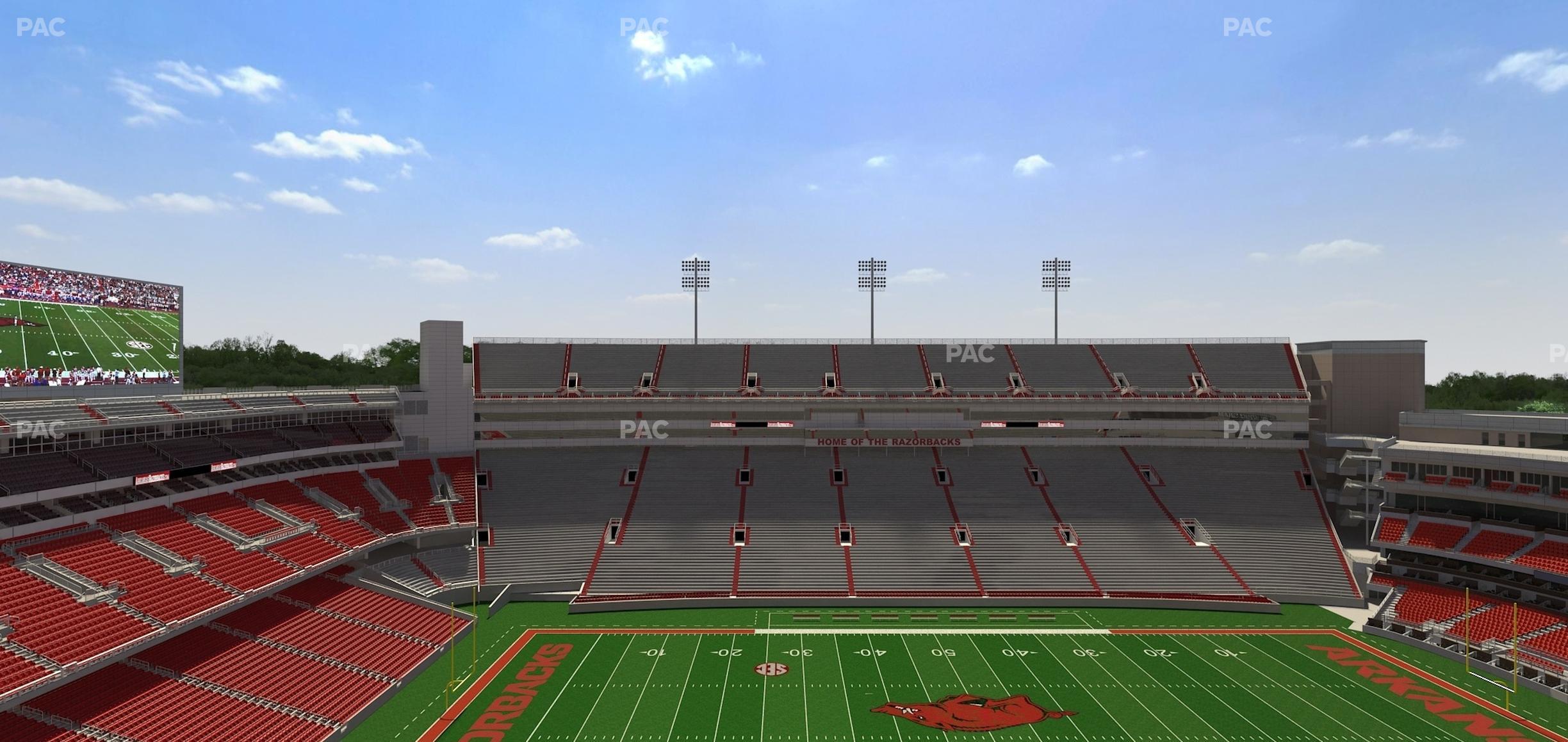 Seating view for Razorback Stadium Section 524 1