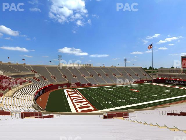 Seating view for Memorial Stadium - Indiana Section 11