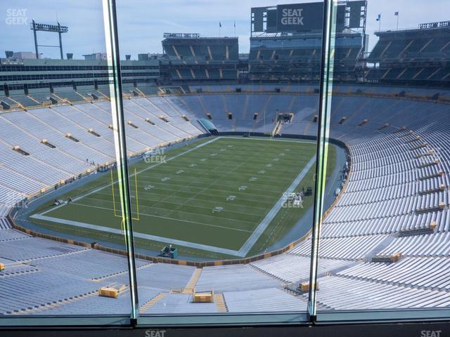 Seating view for Lambeau Field Section 676