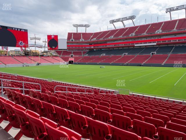 Seating view for Raymond James Stadium Section 114