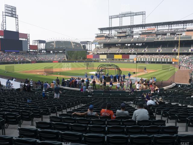 Seating view for Coors Field Section 132