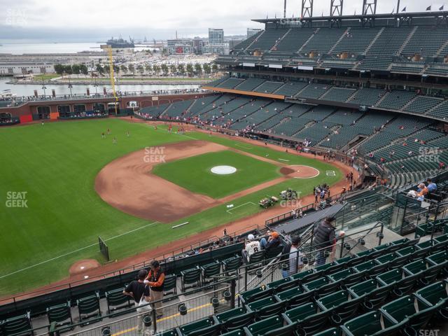 Seating view for Oracle Park Section View Box 327