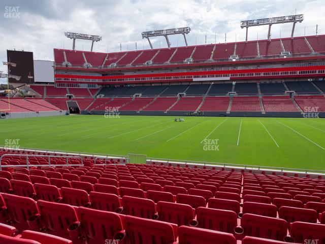 Seating view for Raymond James Stadium Section 112