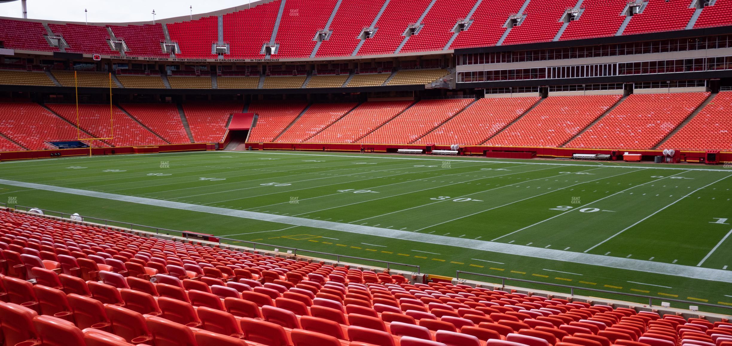 Seating view for GEHA Field at Arrowhead Stadium Section 134