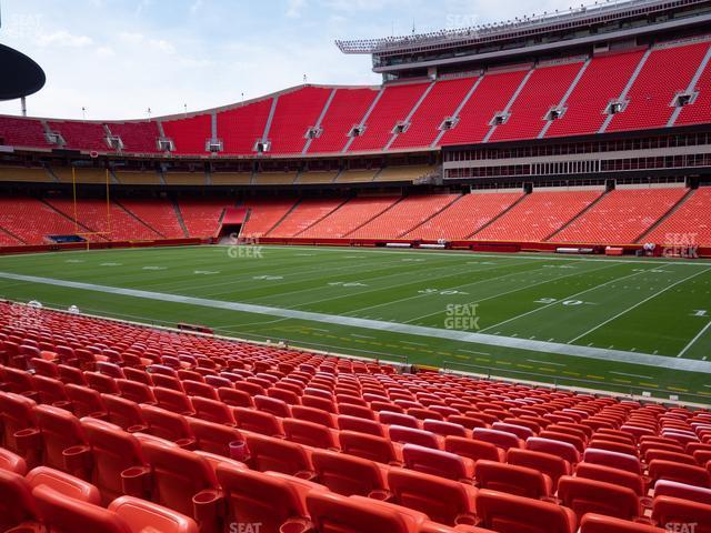 Seating view for GEHA Field at Arrowhead Stadium Section 134