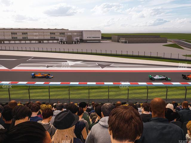 Seating view for Circuit of The Americas Section Turn 19 Bleachers 3