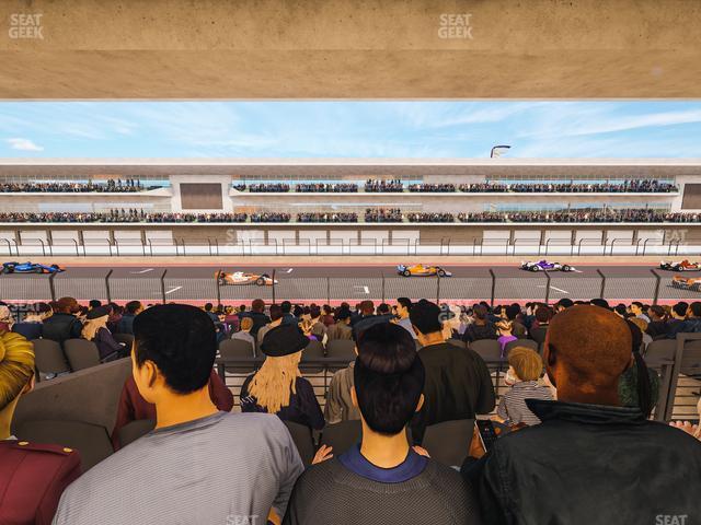 Seating view for Circuit of The Americas Section Main Grandstand Mezzanine 11 A