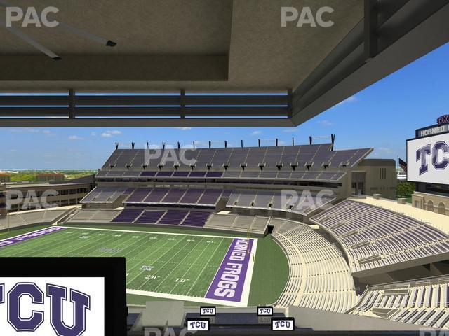 Seating view for Amon G. Carter Stadium Section Loge Box 323