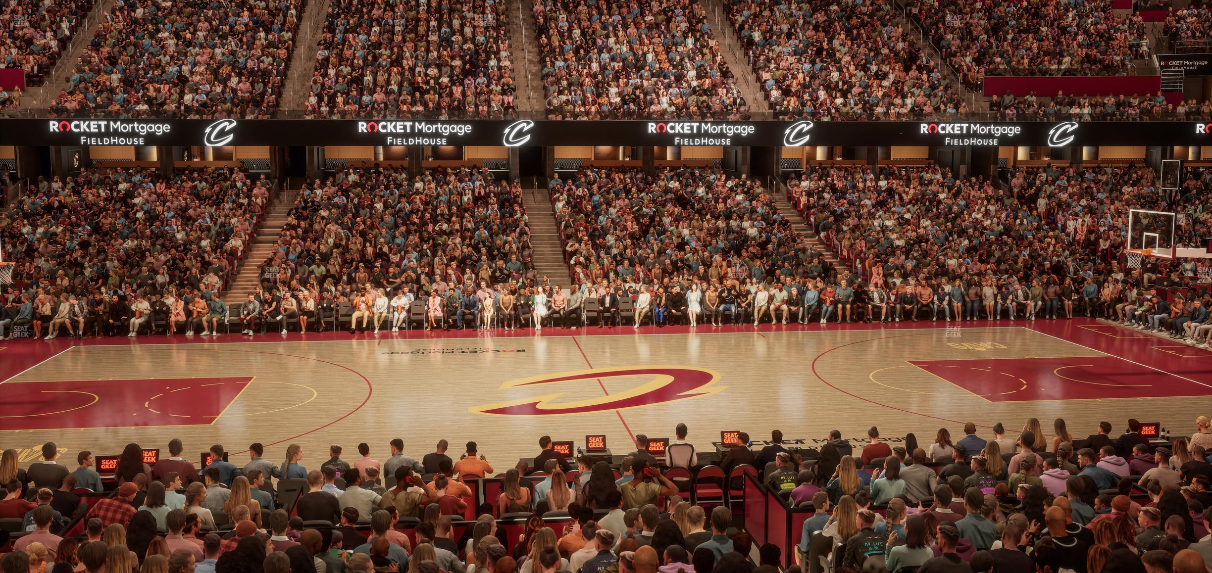 Seating view for Rocket Mortgage FieldHouse Section Founders Suite 7