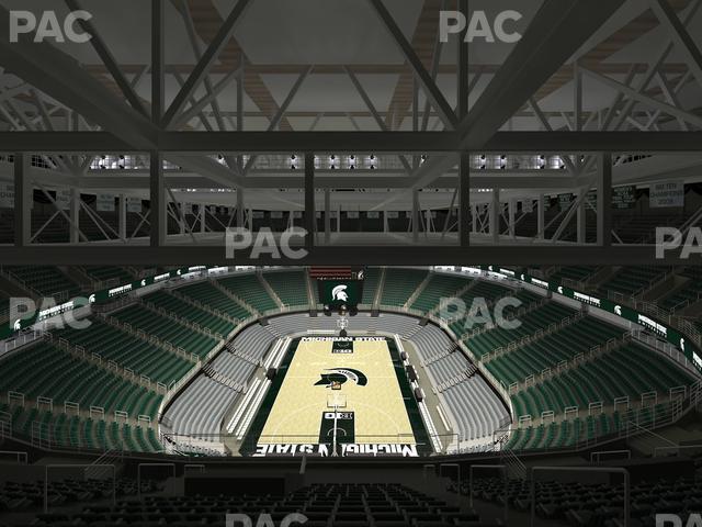 Seating view for Jack Breslin Student Events Center Section Bleachers 218