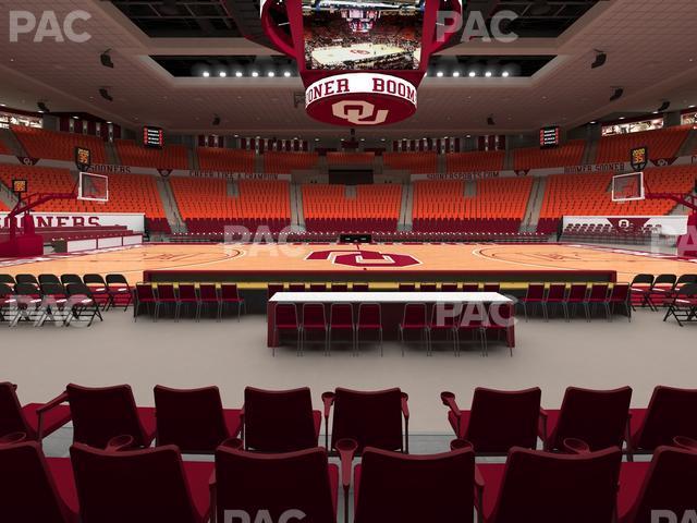 Seating view for Lloyd Noble Center Section F 8