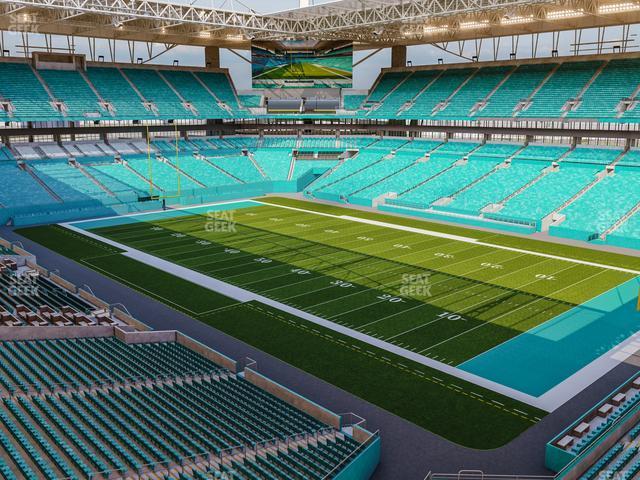 Seating view for Hard Rock Stadium Section 339 Patio Terrace