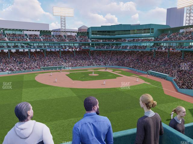 Seating view for Fenway Park Section Green Monster 7