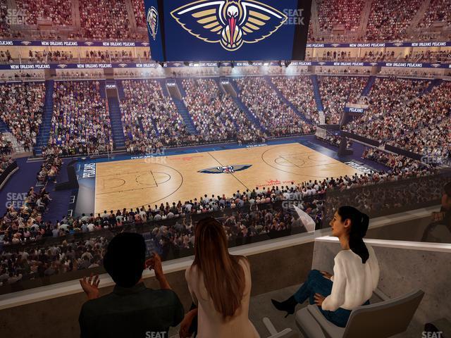 Seating view for Smoothie King Center Section Suite 203