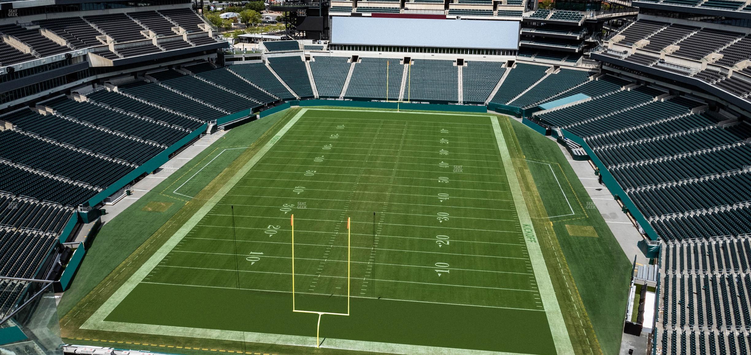 Seating view for Lincoln Financial Field Section 213