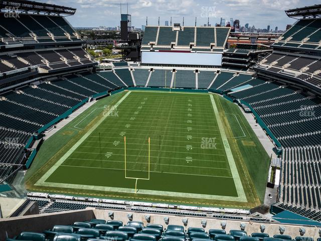 Seating view for Lincoln Financial Field Section 213