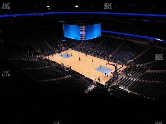 Seating view for FedExForum Section 212