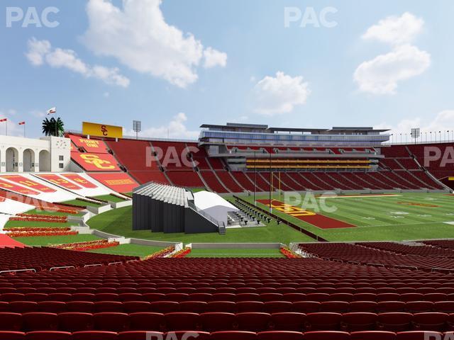 Seating view for Los Angeles Memorial Coliseum Section 126