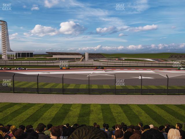 Seating view for Circuit of The Americas Section Turn 4 Grandstand 2