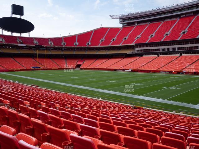 Seating view for GEHA Field at Arrowhead Stadium Section 133