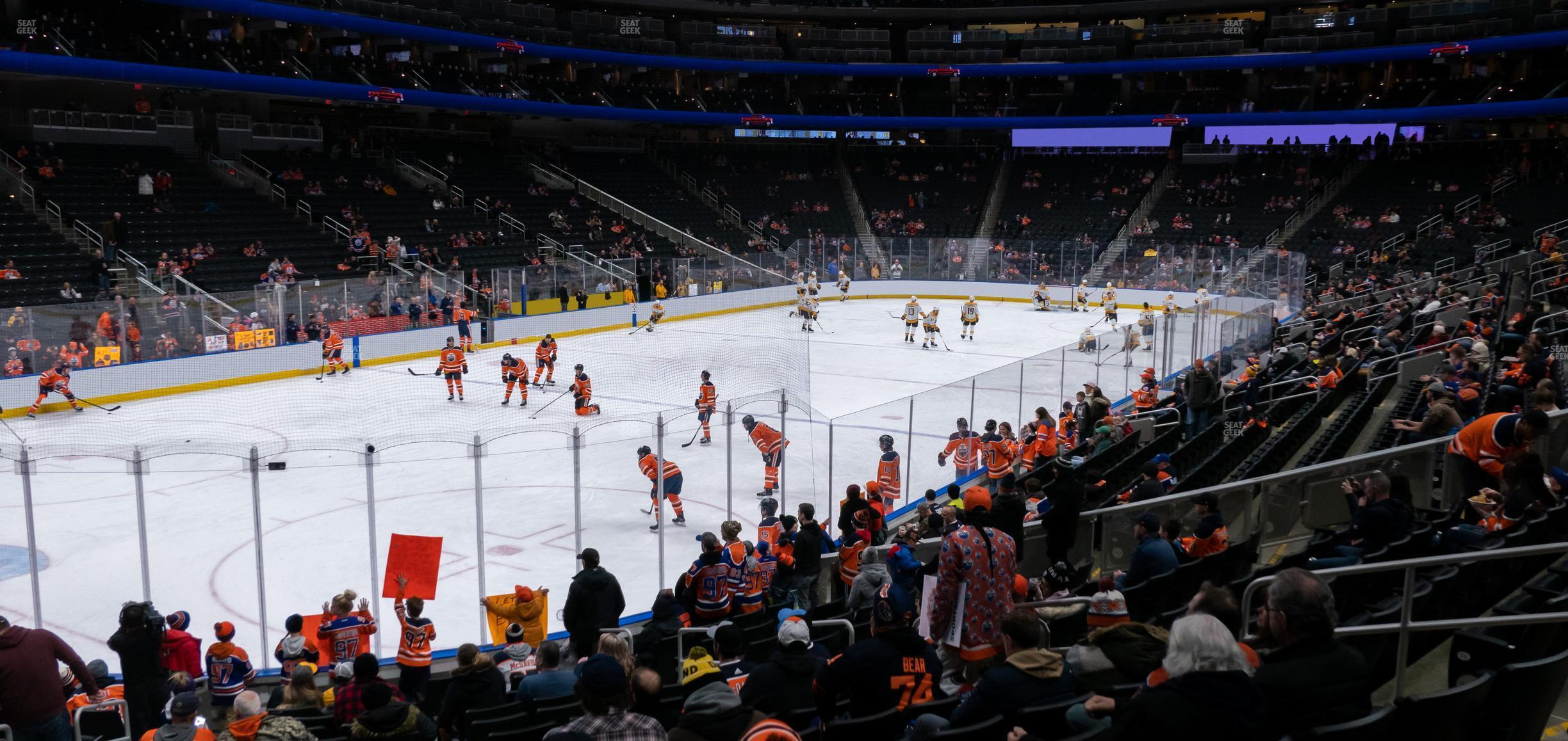 Seating view for Rogers Place Section 124