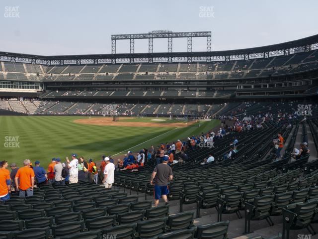 Seating view for Coors Field Section 149