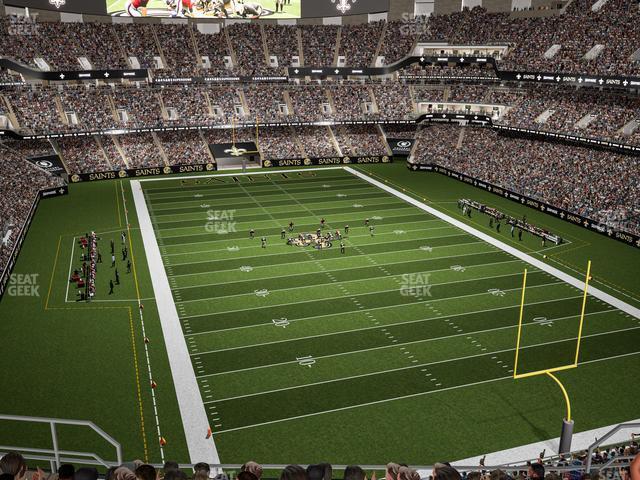 Seating view for Caesars Superdome Section 604