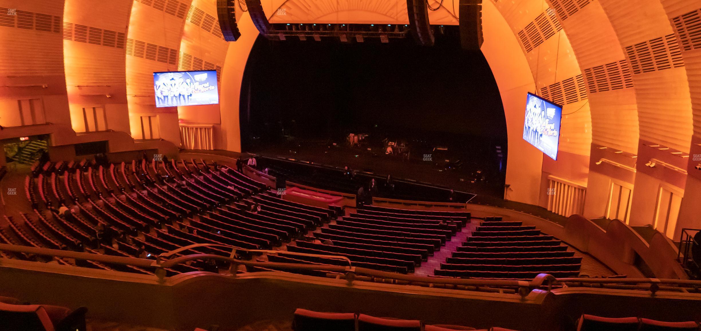 Seating view for Radio City Music Hall Section Second Mezzanine 1