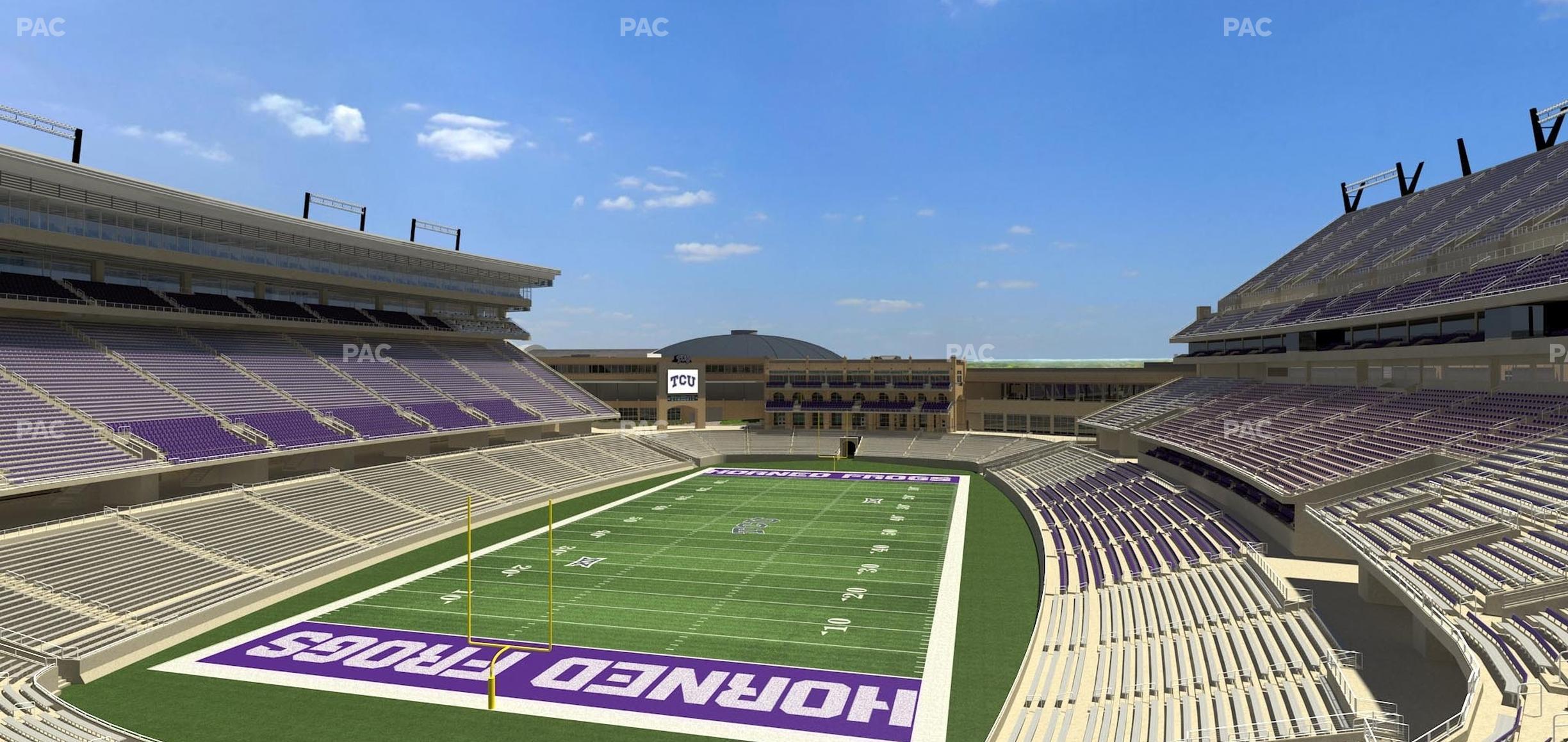 Seating view for Amon G. Carter Stadium Section 219