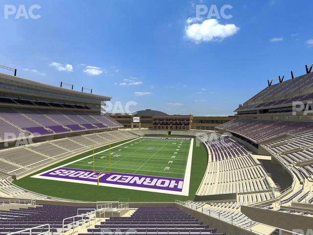 Seating view for Amon G. Carter Stadium Section 219