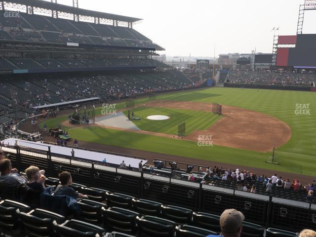 Seating view for Coors Field Section 221