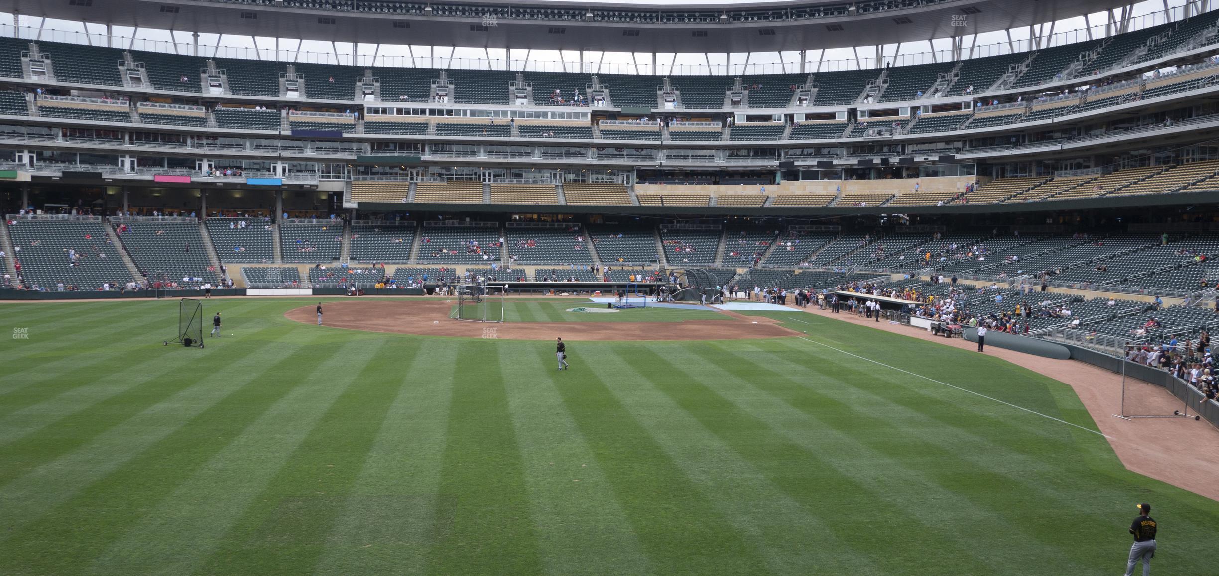 Seating view for Target Field Section 129